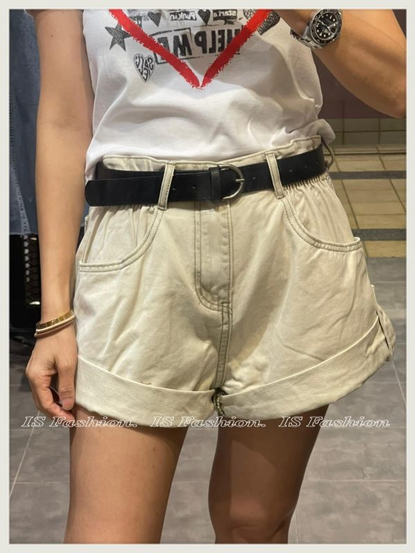 連Belt 短褲（杏）